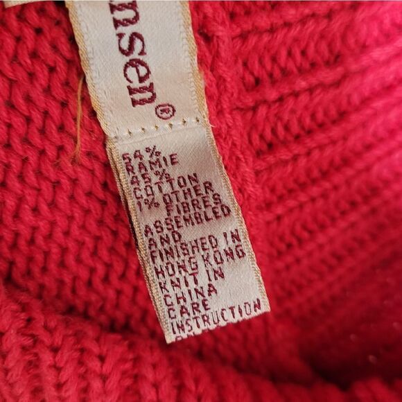 VINTAGE 90s red Nutcracker mock neck‎ Christmas holiday sweater M - Picture 6 of 10